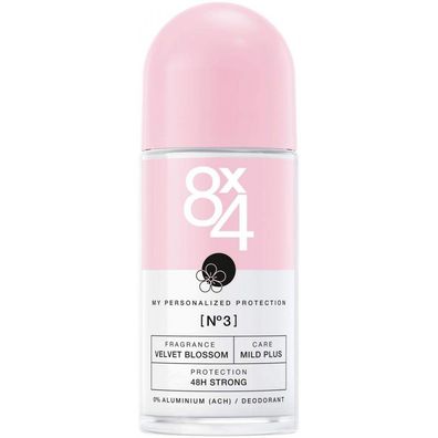 8x4 Nr. 3 Velvet Blossom Deodorant Roll-On 50 ml