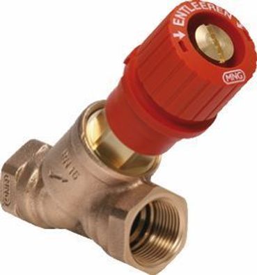 Honeywell Kombi-3-Plus Strangabsperrvtl. 1/2 Muffenausf., rot, für den Vorlauf - 8263