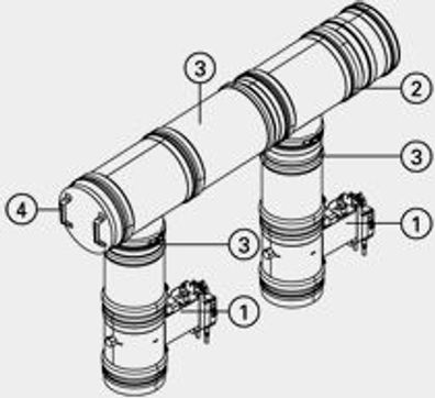 Abgaskaskaden-Set DN 200/250 von Viessmann - ZK02860
