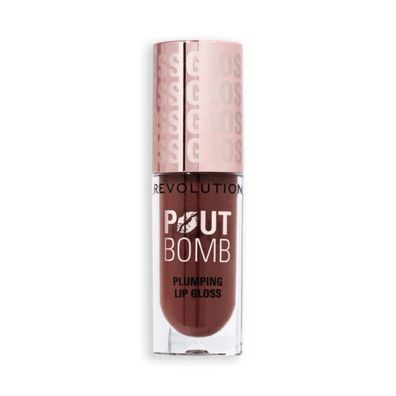 Makeup Revolution, Pout Bomb, aufpolsternder Lipgloss, Espresso Cool, 4,6 ml