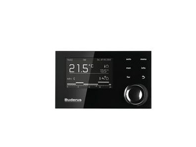 Buderus Logamatic RC310 schwarz DE, T, U System-Bedieneinheit, mit Außenfühler T1 - 7