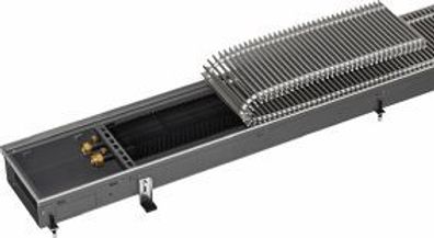 KM Bodenkanalheizung NK 232 Roll-Rost Alu natur elox. 232x92x2800 - 7738318258 von Bu