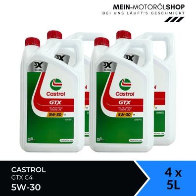Castrol GTX 5W-30 C4 4x5 Liter