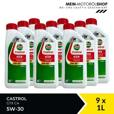 Castrol GTX 5W-30 C4 9x1 Liter