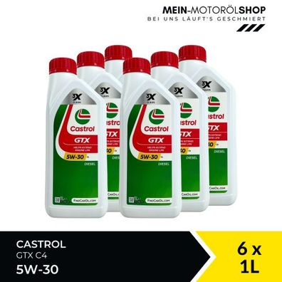 Castrol GTX 5W-30 C4 6x1 Liter