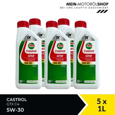 Castrol GTX 5W-30 C4 5x1 Liter