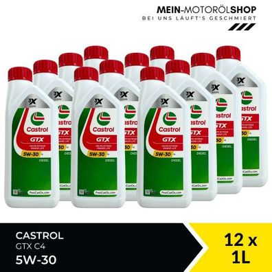 Castrol GTX 5W-30 C4 12x1 Liter