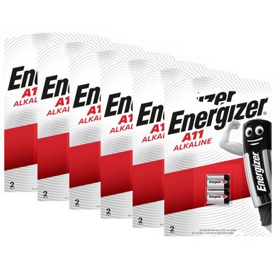 6x 2er Blister Energizer A11 MN11 11A LR1016 L1016 Alkaline Batterie 6V
