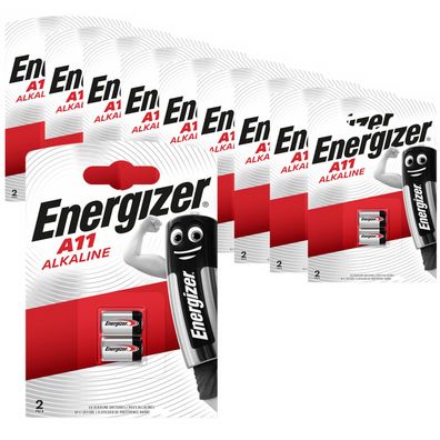 10x 2er Blister Energizer A11 MN11 11A LR1016 L1016 Alkaline Batterie 6V