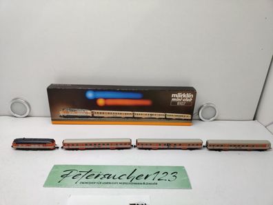Märklin Z DC 8107 / vierteiliges Nahverkehrs-Zugset „City-Bahn“ der Deutschen Bu