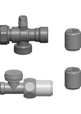 Ersatzteil Wasseranschluss Zub. (Kreuzstück + T-Stüc von Stiebel Eltron - 289736