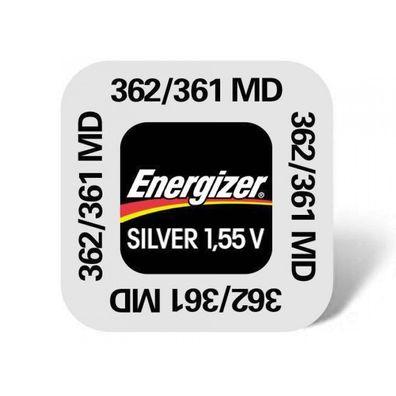1x Energizer 362 / 361 Uhrenbatterien 1,55 V SR58 SR721SW Knopfzelle