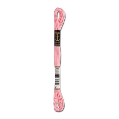 8m Anchor Stickgarn - Farbe 24 - rosé