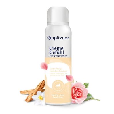 Spitzner Hautpflegeschaum Creme Gefühl 200 ml Pflegeschaum Körperpflege 100Prozent v