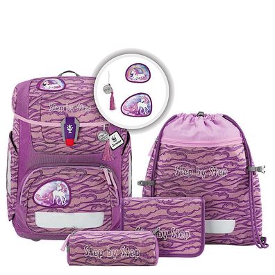 Step by Step Circle Schulrucksack 5teilig Lovely Unicorn Nuala, Lovely Unicor