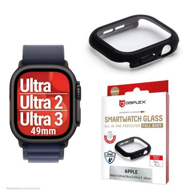Displex Full Body Apple Watch Ultra 2/3, 49mm, black