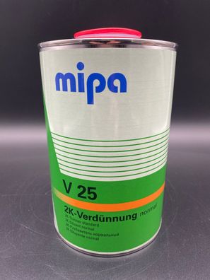 Mipa 2K Acryl Verdünnung V 25 normal für Basislacke, Füller u. 2K Lacke 1 Liter
