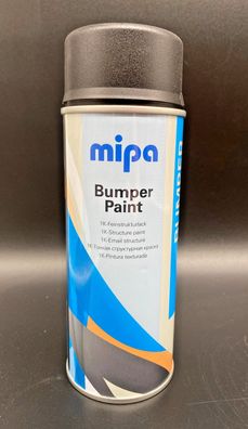 Mipa Bumper Paint Spray 400ml schwarz Stoßstangenlack Strukturbeschichtung