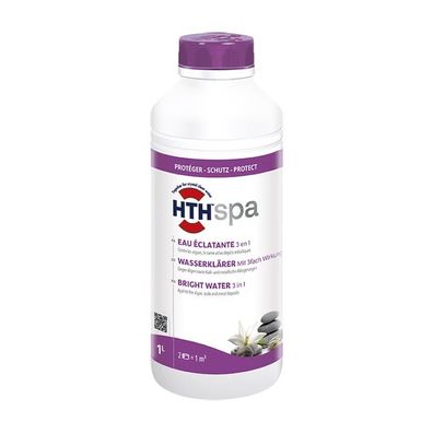 hth Spa Wasserklärer 1 L (1000 ml) gegen Algen, Kalk und metallische Ablagerungen fü