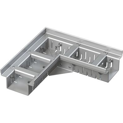 Alcadrain Eckige Entwässerungsrinne 100 mm verstellbar, Edelstahl