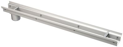 Alcadrain Entwässerungsrinne 100 mm verstellbar, Edelstahl