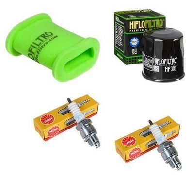 Wartungssatz Ölfilterset Zündkerze spark splug passt an Kawasaki Kle 500 91-07