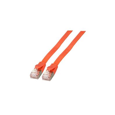 EFB RJ45 Flachpatchkabel U/FTP, Cat.6A, PVC, 3m, rot