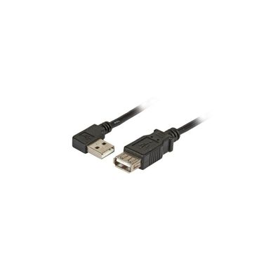EFB USB2.0 Verlängerung A(gewinkelt)-A, t-Bu,1.0m, w, lassic