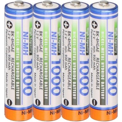 4x Panasonic AAA Akku´s Accu Ni-MH Micro 1,2V 1000mAh DECT Siemens Telefon 1,2V