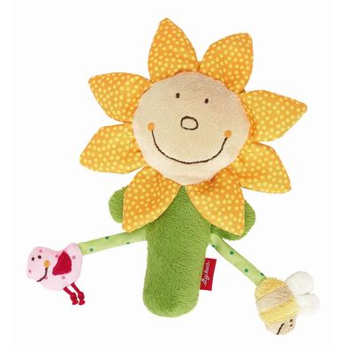 Sigikid Greifling PlayQ 41273 Aktiv-Blume 20cm Spiegel spielen Baby Sonnenblume