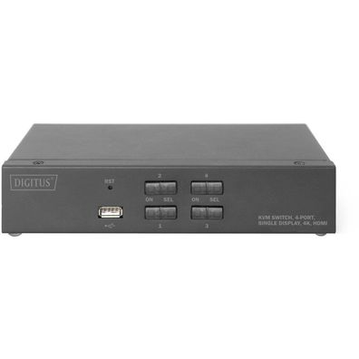 Desktop HDMI KVM Switch 4-Port (schwarz)