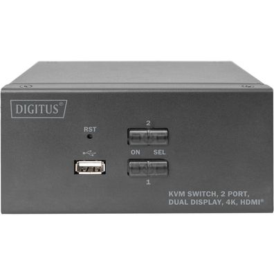 KVM-Switch Dual-Display 4K HDMI