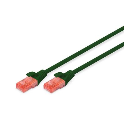 Digitus Patchkabel Cat6, U/UTP 2xRJ45, 5.0m grün LSZH