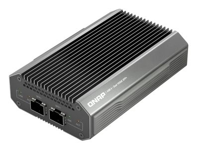 QNAP QNA-UC10G2SF - Netzwerkadapter - USB4 / Thunderbolt 4 - 10 Gigabit SFP+ x 2