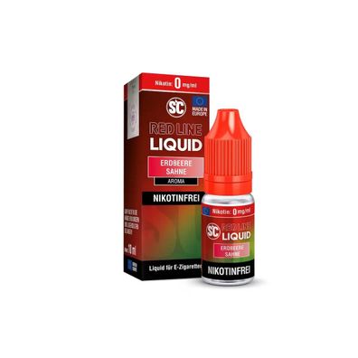 SC - Red Line - Erdbeere Sahne - Nikotinsalz Liquid