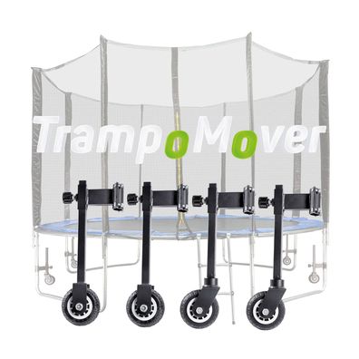TrampoMover Trampolin-Transporträder, 4-Rad-Transportset mit kugelgelagerten Rädern