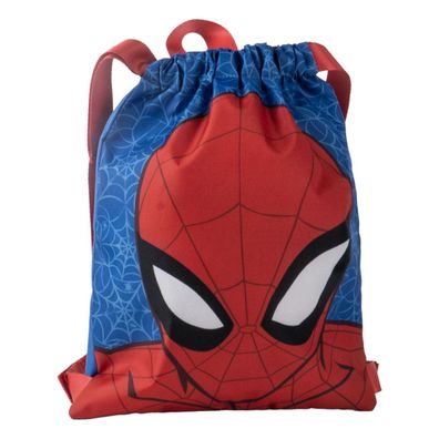 Marvel Spider-Man Turnbeutel Kinder Sportbeutel mit Kordelzug Blau Rot