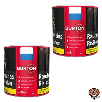 Burton Red / Rot Volumentabak Dose 2x 39g