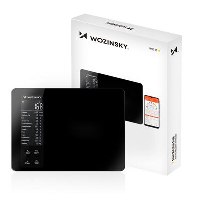 Wozinsky WIK-16 Küchenwaage Bluetooth App 10 kg Schwarz