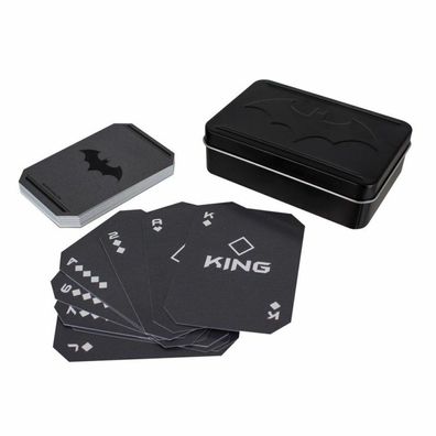 Batman-Kartenspiel in einer Metallbox