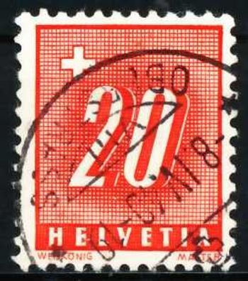 Schweiz PORTO Nr 57z zentrisch gestempelt X631E6E