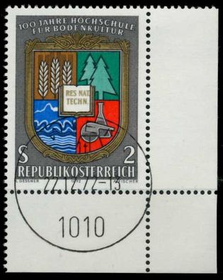 Österreich 1972 Nr 1401 zentrisch gestempelt ECKE-URE X80223E