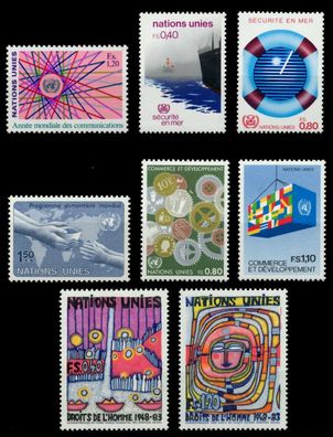 UNO GENF Nr 111-118 postfrisch Jahrgang S03F92A