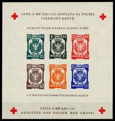 POLEN DACHAU Kriegsgefangenenlagerpost BLOCK 2 X691C4E