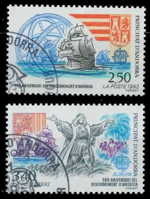 Andorra (FRANZ. POST) 1992 Nr 437-438 gestempelt X5D8D4A