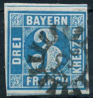 BAYERN Mühlradstempel AUF Nr 2II gMR 264 ZENTR- X6E7D22