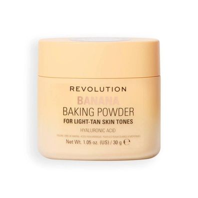 Makeup Revolution, Bake & Blot, mattes, lockeres Fixierpuder, Banane, 30 g