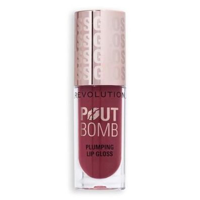 Makeup Revolution, Pout Bomb Rosewood Rose, Plump, Lipgloss, Rosewood Rose, 4,6 ml