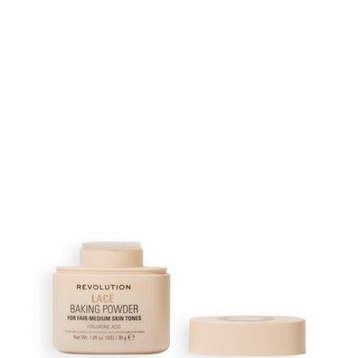 Makeup Revolution, Backpulver, aufhellend, lockeres Fixierpuder, Spitze, 30 g