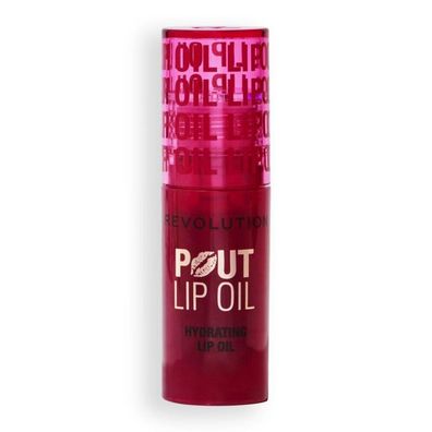 Makeup Revolution, Pout Lippenöl, Glanz, Lippenöl, Kirschrot, 3 ml